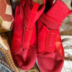 Puma Red Athletic Shoes
